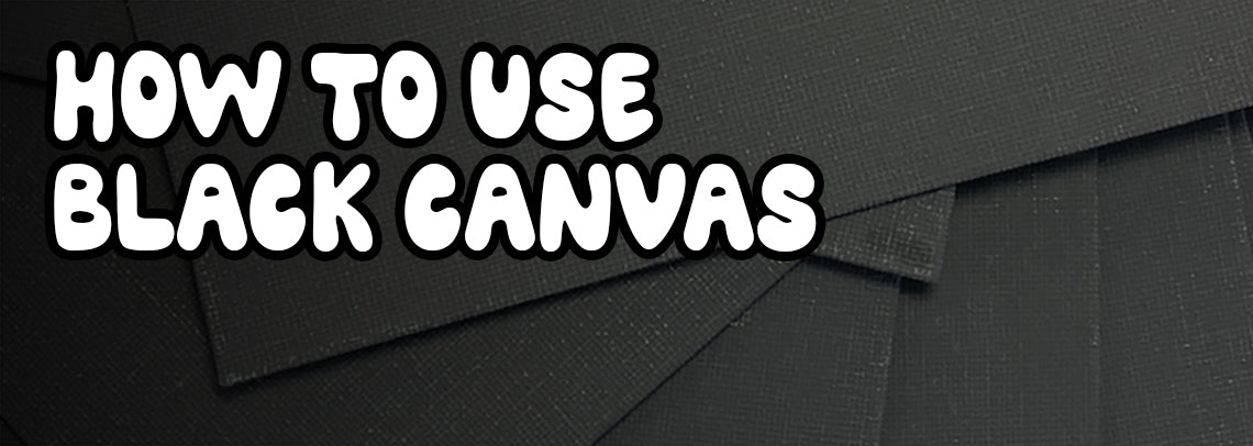 How can you make the best use a black canvas? – Hippie Crafter