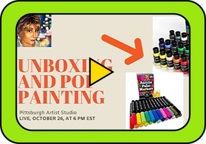 Live Paint And Chat Using Acrylic Paint Set & Markers