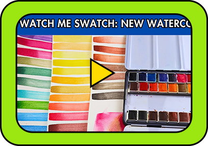 Relaxing Watercolor Paint Swatching