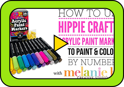 Hippie Crafter Acrylic Paint Markers for Paint by Number PBN