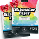 Load image into Gallery viewer, 2 Pack of Watercolor Paper