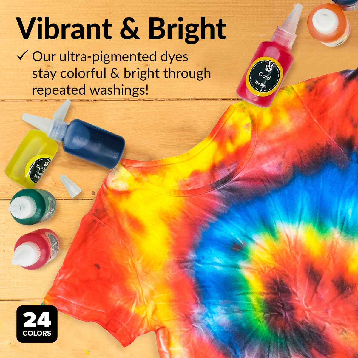 Incraftables Tie Dye Kit for Adults Kids Tie Dye Powder Set w/ Non Toxic 15 Colors Disposable Gloves Zip Lock Bags Table Cloth