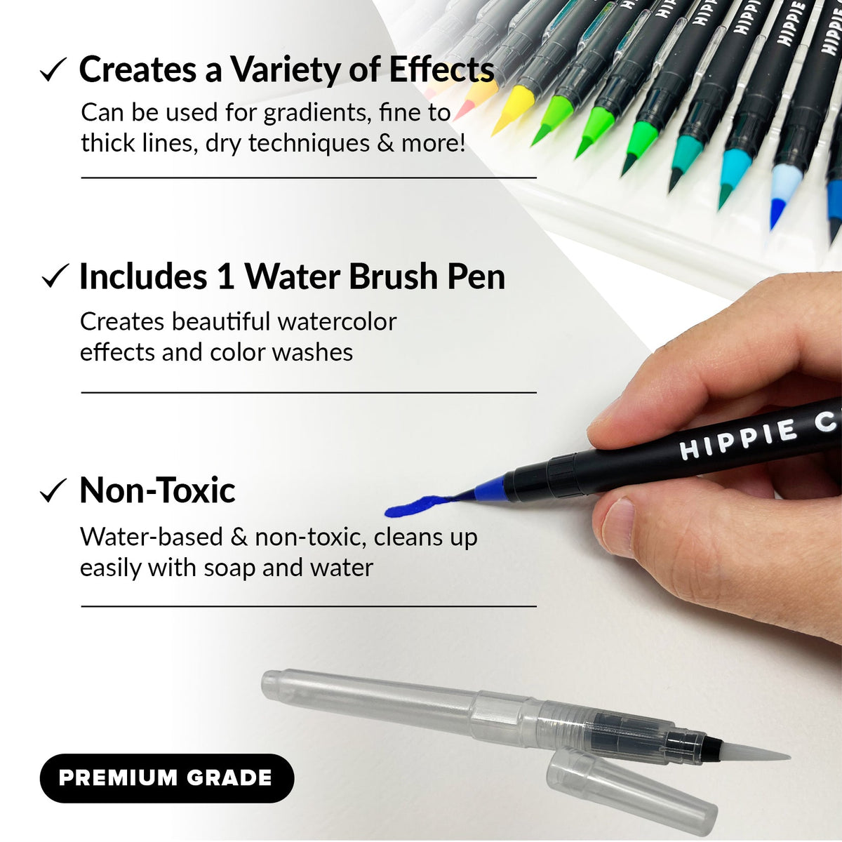 Watercolor Brush Pens – Hippie Crafter