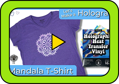 Mandala T-Shirt Using Holographic HTV