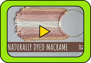 How To Naturally Dye Macrame Cord