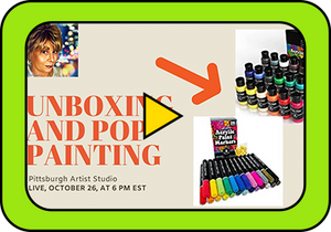 Live Paint & Chat Using Acrylic Paint Set & Paint Markers