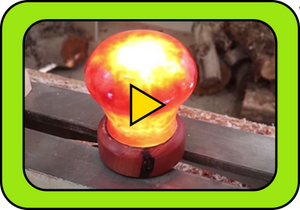 Wood Turning a Lava Lamp using Epoxy