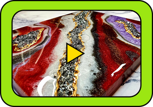 Geode Crystals Epoxy Painting & Review