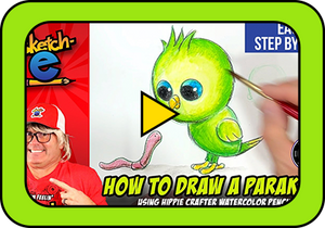 How To Draw A Parakeet Using Watercolor Pencils