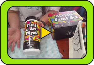 Acrylic Paint Set & Art Wipes Unboxing