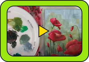 Acrylic Paint Review - Swatches & Poppy Traceable