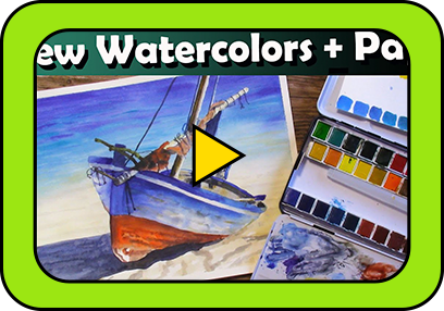 Sailboat Painting Using Watercolor Paint & Paper
