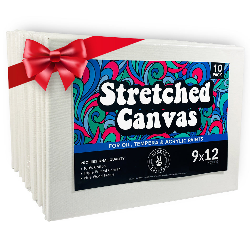 10Pk Stretched Canvas for Painting – Hippie Crafter