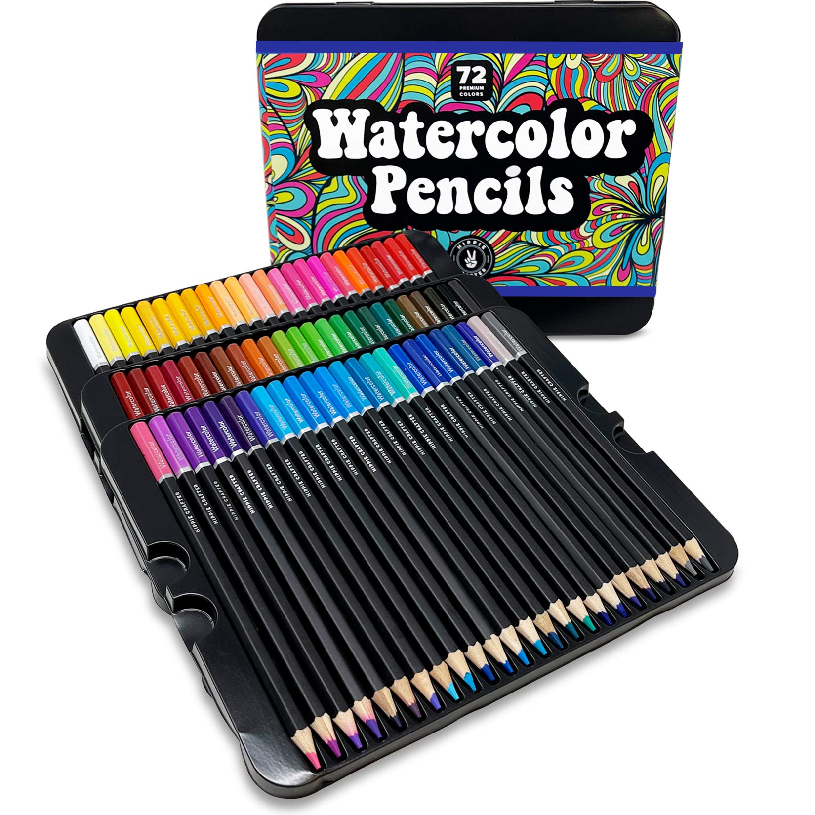 Arteza Professional Watercolor Pencils (Set of 72)