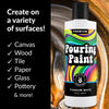 Art & Craft Paint - 8oz Acrylic Pouring Paint White & Black