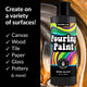 Load image into Gallery viewer, Art &amp; Craft Paint - 8oz Acrylic Pouring Paint White &amp; Black
