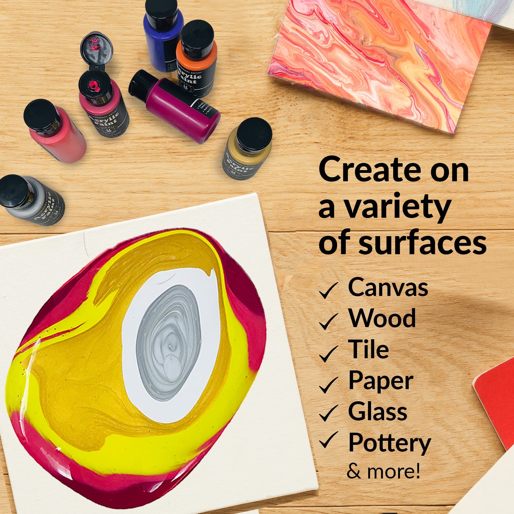 Art & Craft Paint - Acrylic Pouring Paint 24 Color Set
