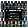 Art & Craft Paint - Fabric Paint Set 24 Colors