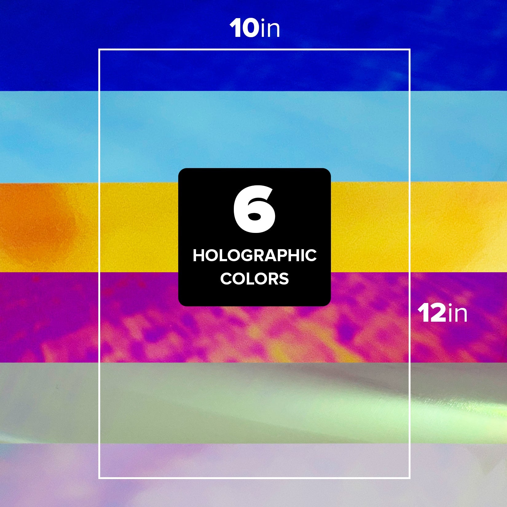 Art & Crafting Materials - Holographic Heat Transfer Vinyl