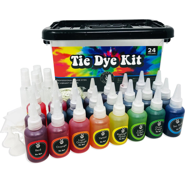 DIY Tie Dye Kits, Emooqi 15 Colours Vibrant Tie Dye Kits, with 15
