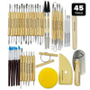 Art & Crafting Tools - Clay Tools Set 45 Pieces