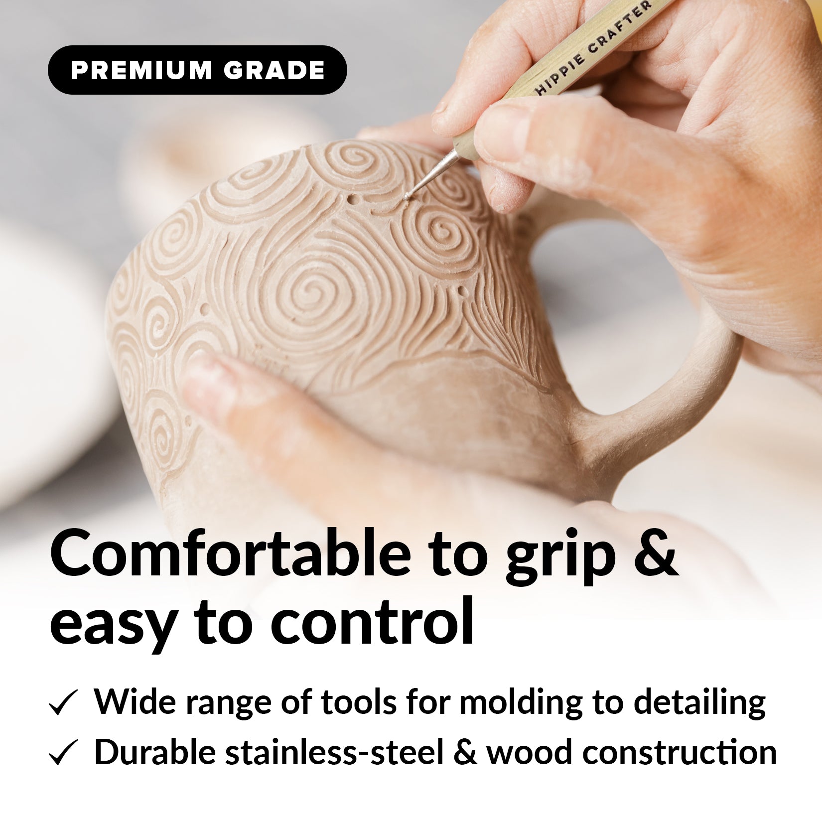 Pokey Tool For Crafting KALLORY 30pcs Sculpting Tools For Crafts