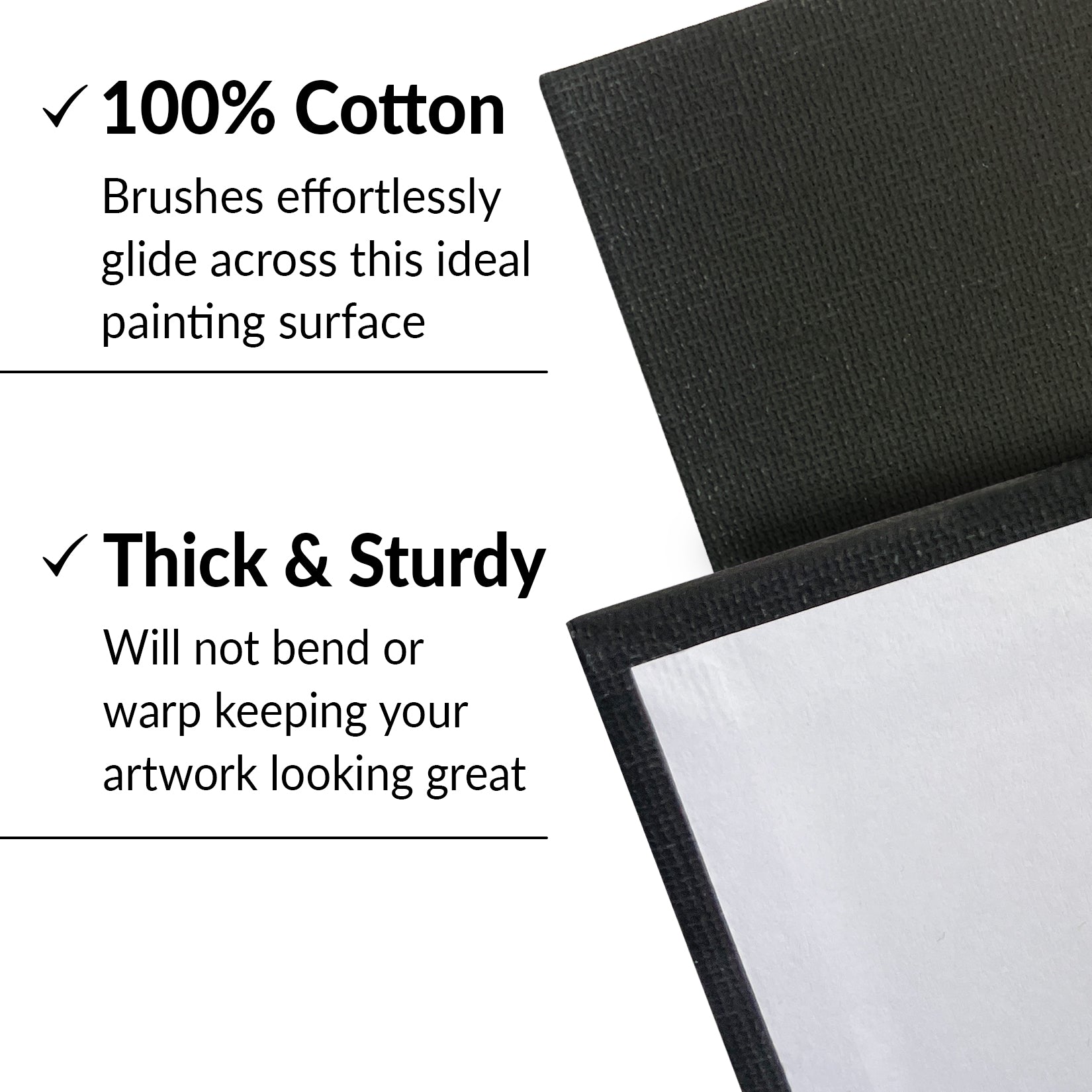 20 Pack Black Canvas Boards for Painting 8x10 Blank Art Canvases Panels for Paint