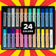 Load image into Gallery viewer, Chalk - Soft Chalk Pastels 24 Pc
