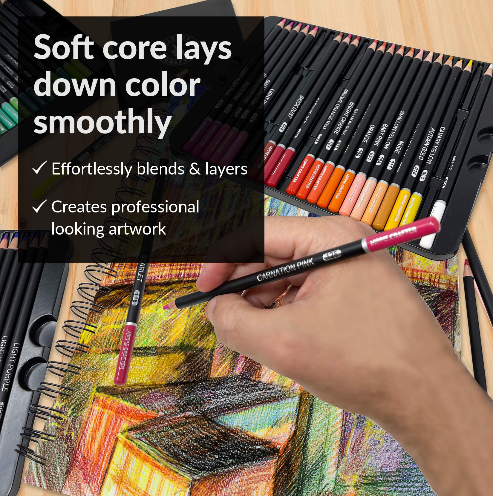 Soft Core Color Pencil Set
