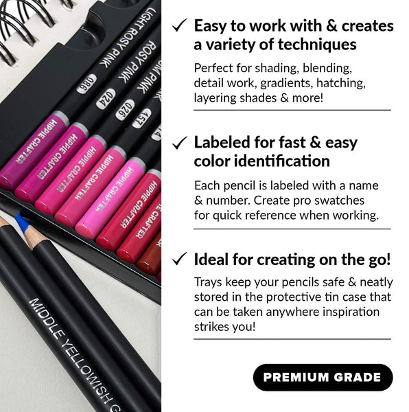 260pcs/set Professional Colored Pencils For Artists