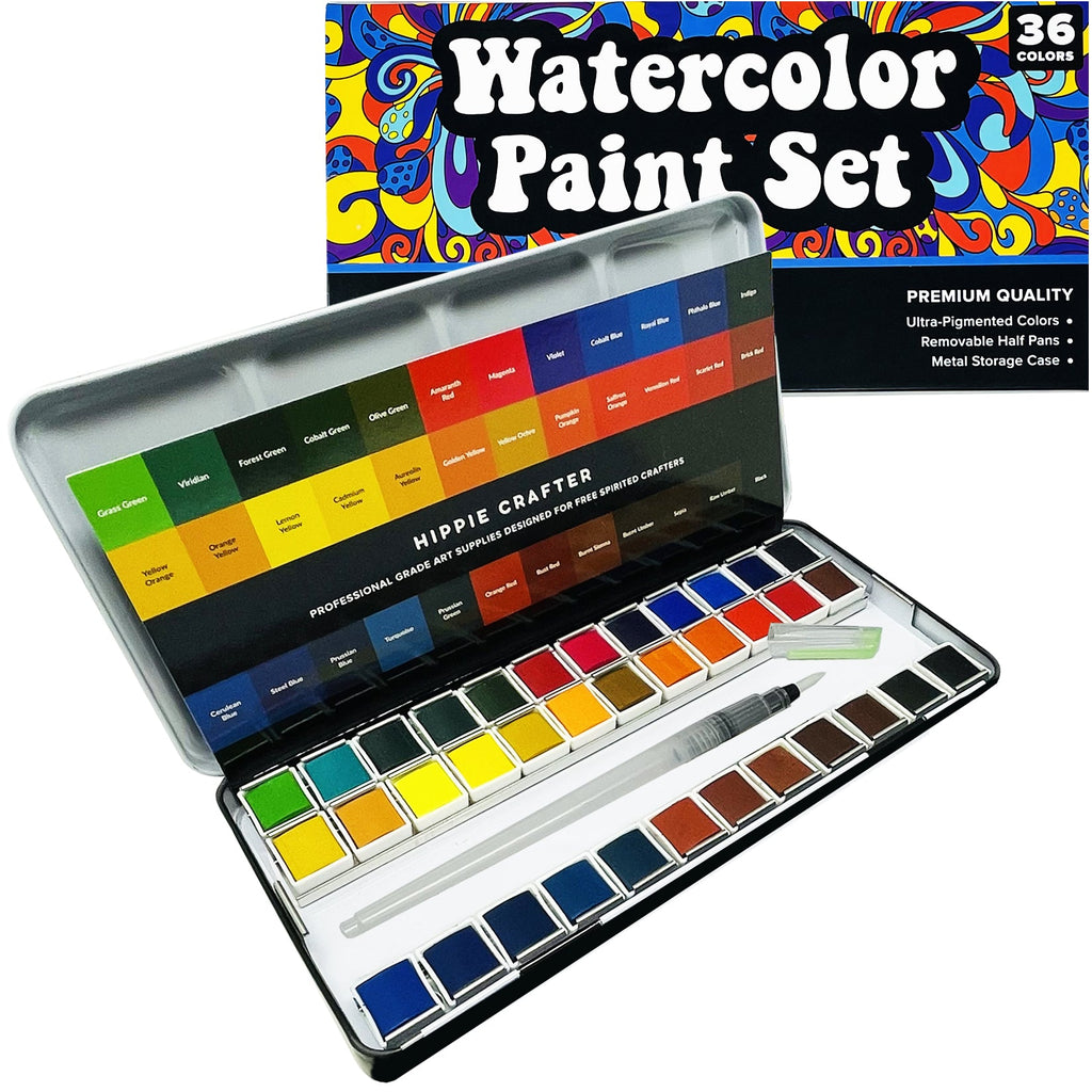 Drawing & Painting Kits - Premium Watercolor Paint Set 36 Colors