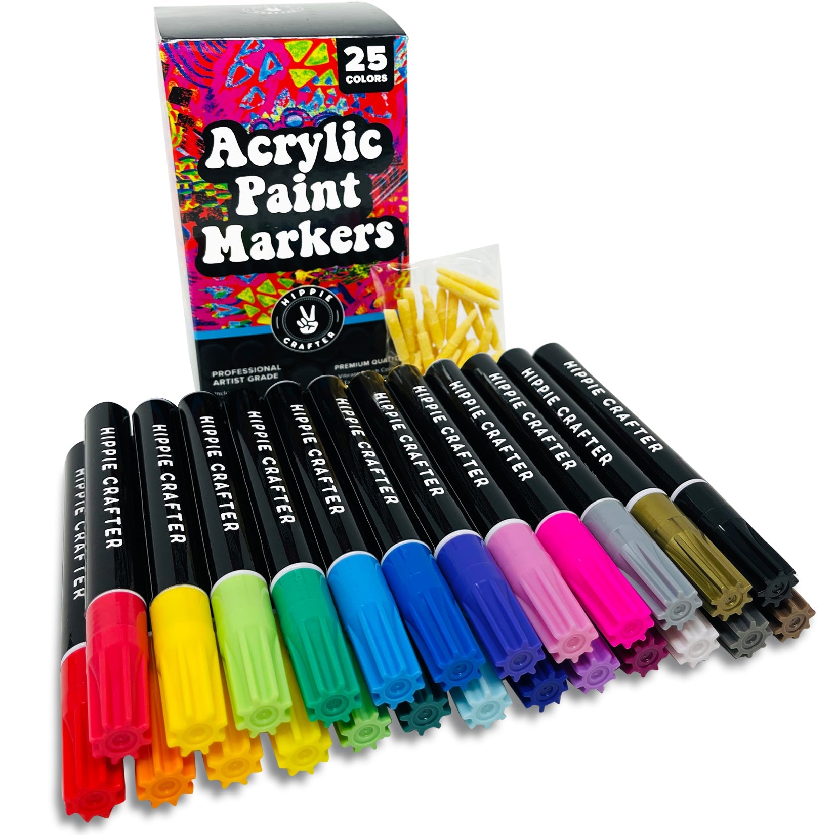 Double-Sided Acrylic Pen Marker - Set of 24