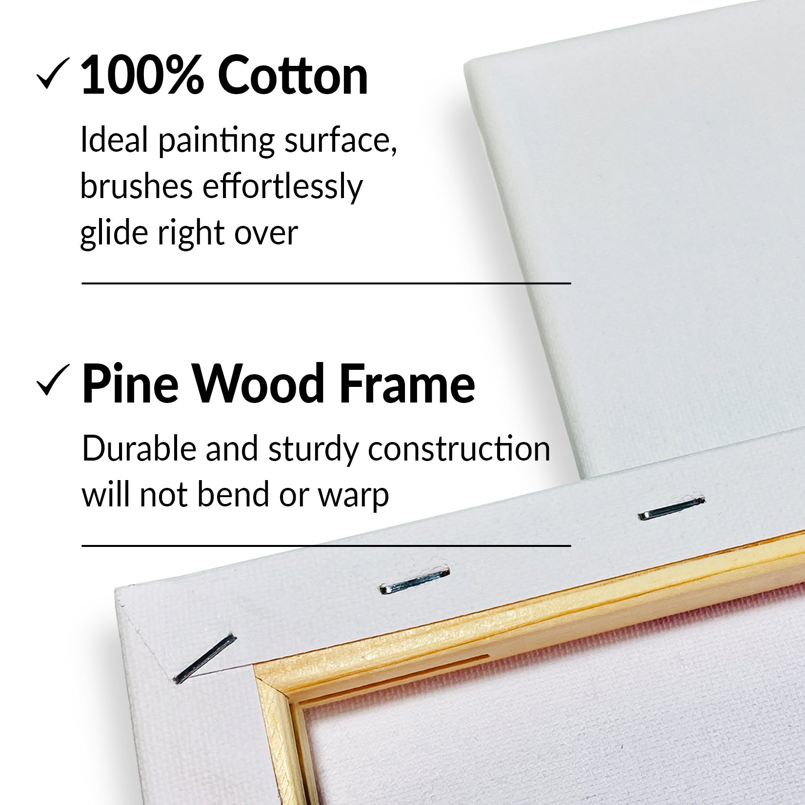 Painting Canvas - 10Pk Stretched Canvas For Painting