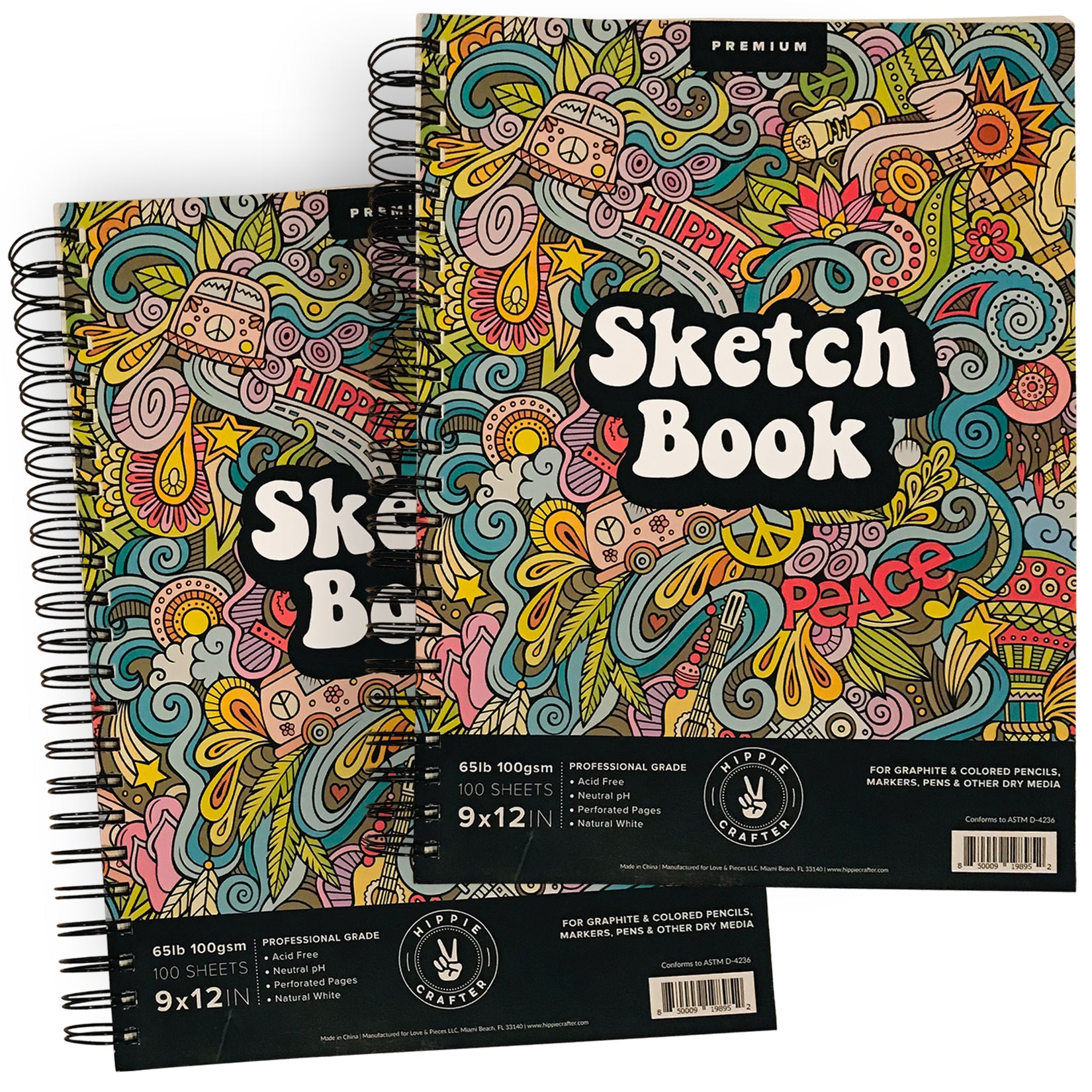 2 Pack Sketch Books – Hippie Crafter