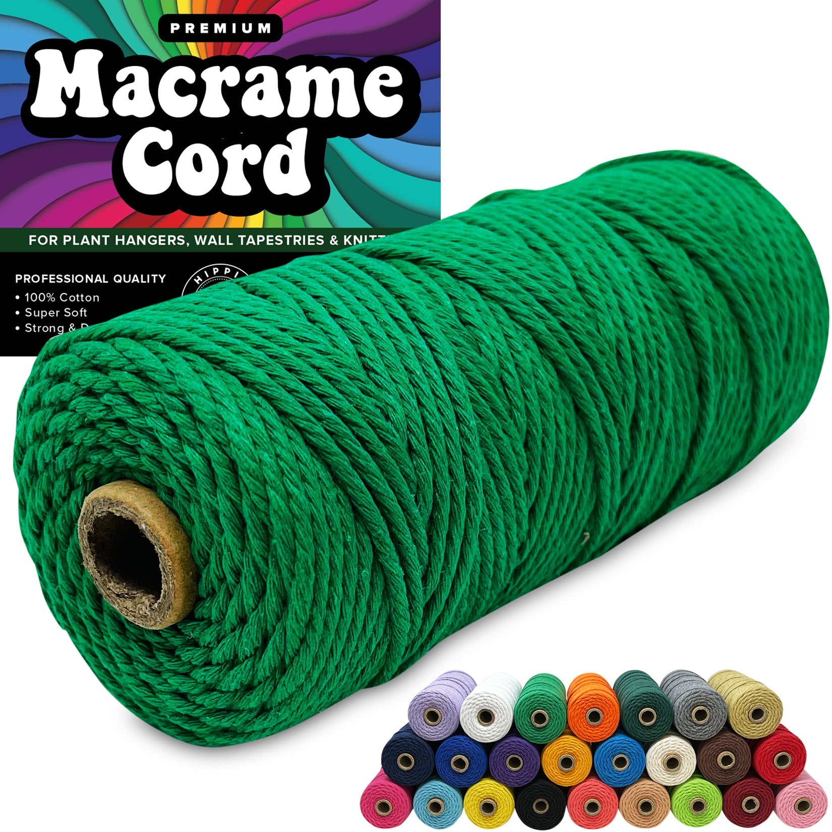macrame plant hanger 3mm cord 100% Cotton Macrame 3mm Cord – Hippie Crafter