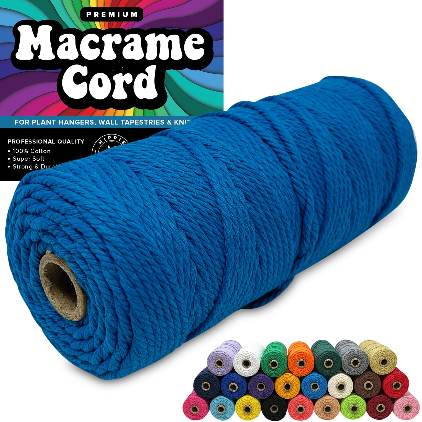 macrame plant hanger 3mm cord 100% Cotton Macrame 3mm Cord
