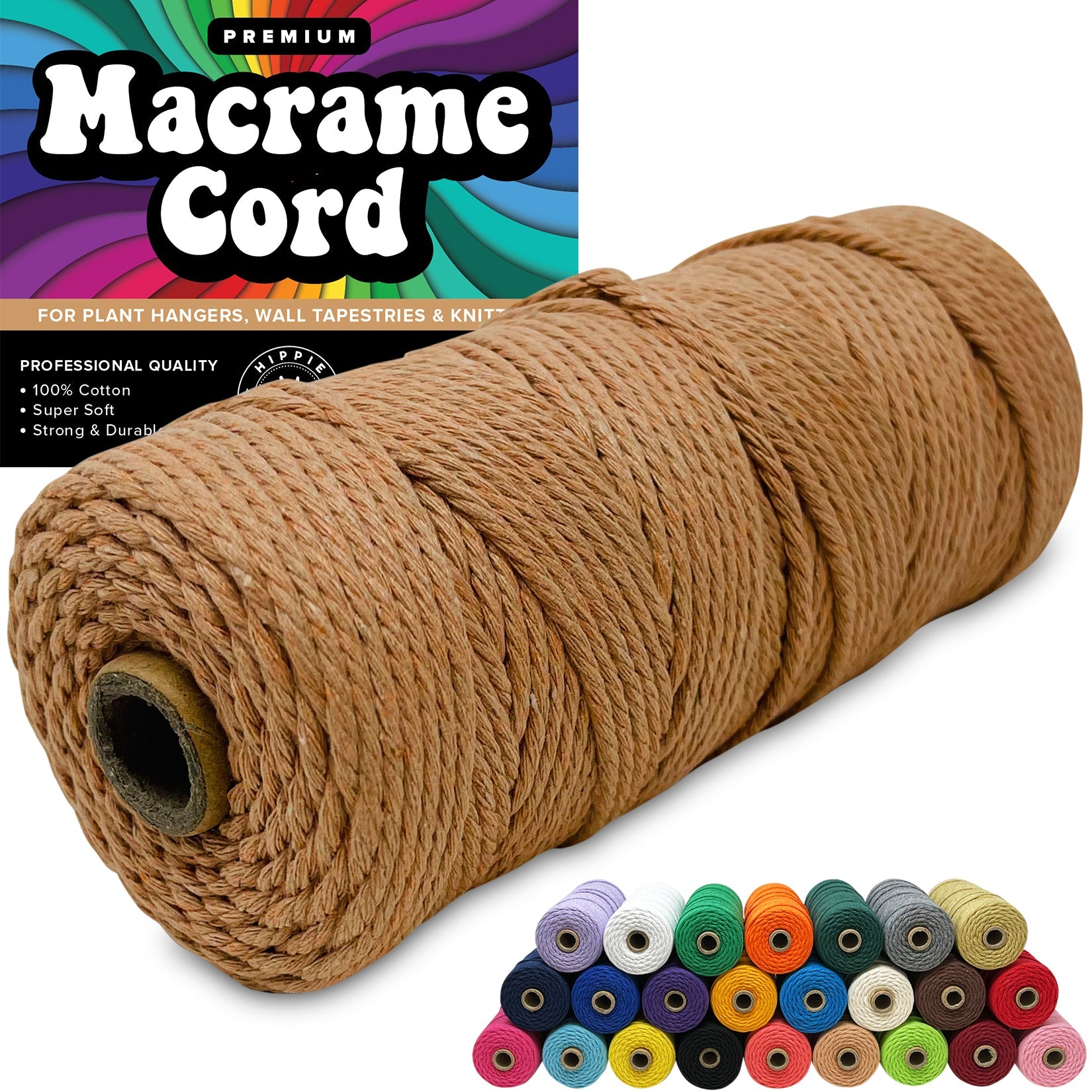 macrame plant hanger 3mm cord 100% Cotton Macrame 3mm Cord – Hippie Crafter