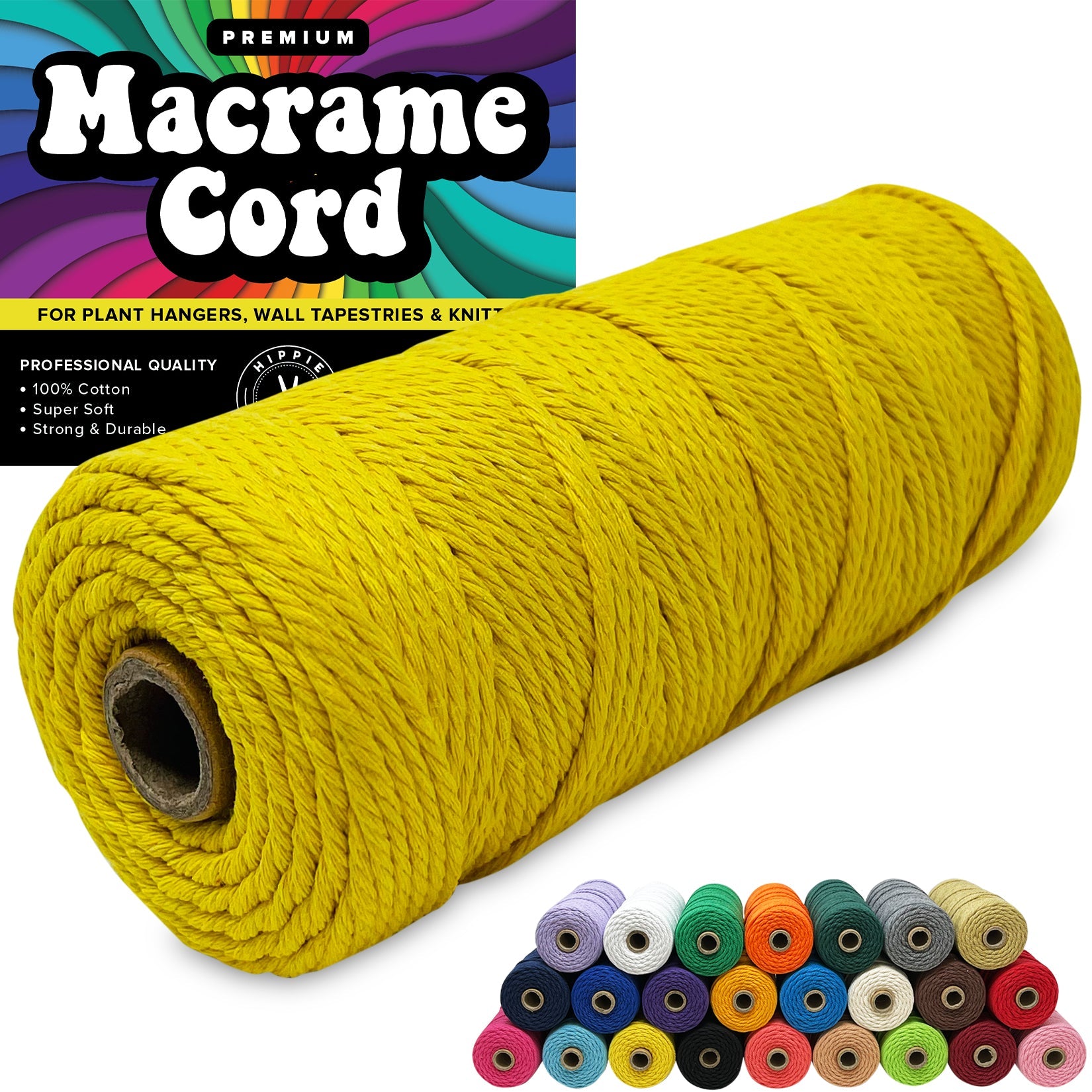 macrame plant hanger 3mm cord 100% Cotton Macrame 3mm Cord – Hippie Crafter